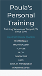 Mobile Screenshot of paulaspersonaltraining.com